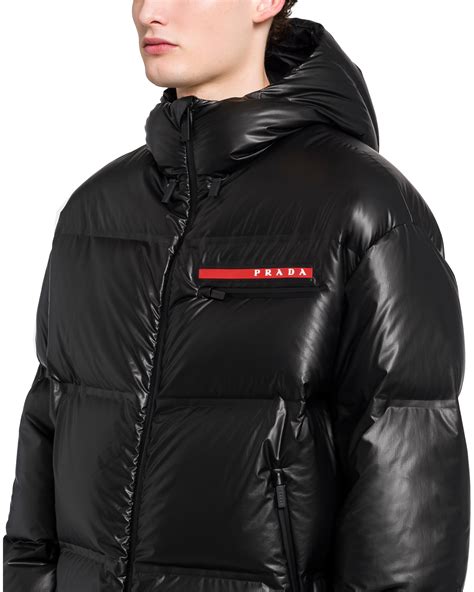 black prada jacket|Prada nylon puffer jacket.